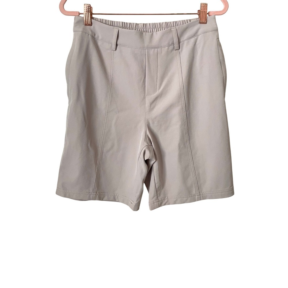 Halara Shorts Womens Small Taupe High Waisted Pull On Athletic Hiking Athleisure